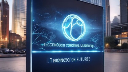 技术引领，创新未来，信息技术咨询公司招牌