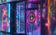 数字时代的视觉盛宴，数字咨询公司门头的创新设计