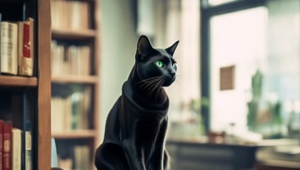 淇川，信息咨询服务部的黑猫