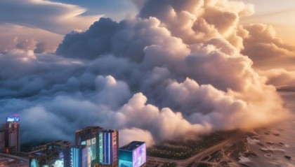 云海涌动，连云港信息科技产业的技术盛宴。