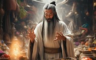 市场上，道士的技术与生活