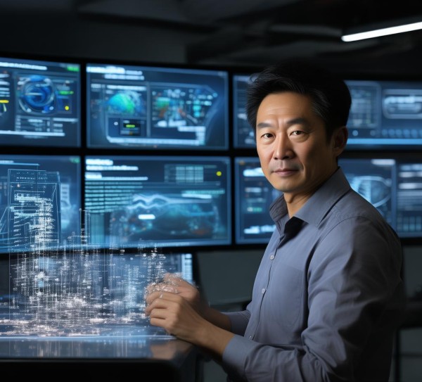 信息咨询服务部的孙经理，智慧决策的见证者